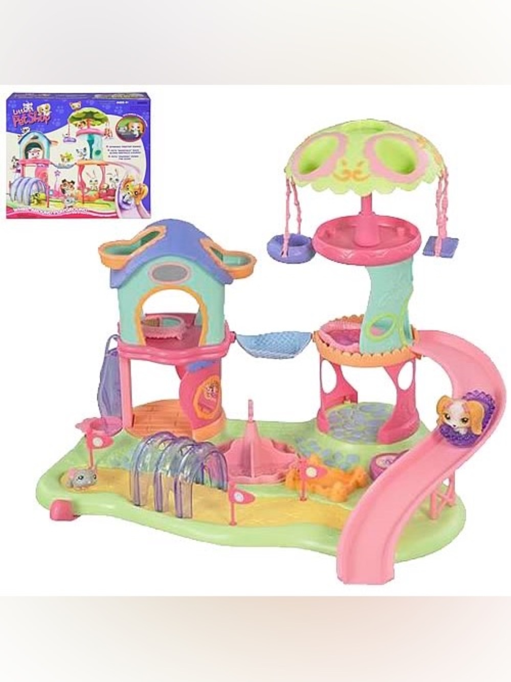 Vintage 2004 Littlest Pet Shop Whirl Around Playground by Hasbro